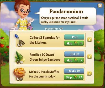 farmville 2 market run: pandamonium rewards, bonus