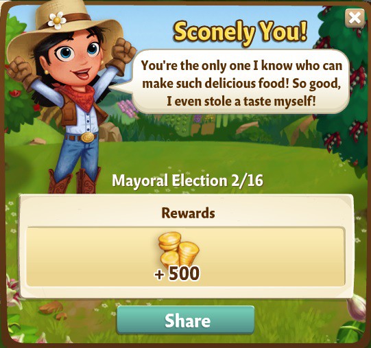 farmville 2 mayoral election: the great bailout rewards, bonus