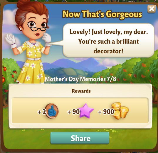 farmville 2 mother's day memories: a little home decor rewards, bonus