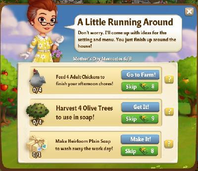 farmville 2 mother's day memories: a little running around rewards, bonus