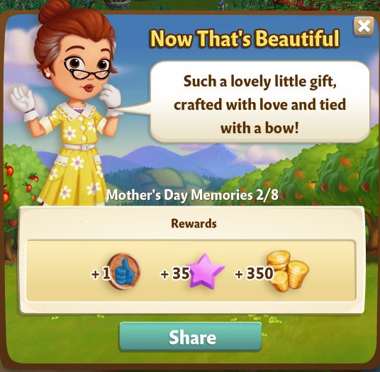 farmville 2 mother's day memories: a simple gift rewards, bonus