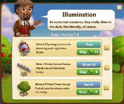 farmville 2 night of the owls: illumination rewards, bonus