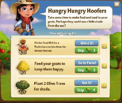 farmville 2 olive of farming: hungry hungry hoofers rewards, bonus
