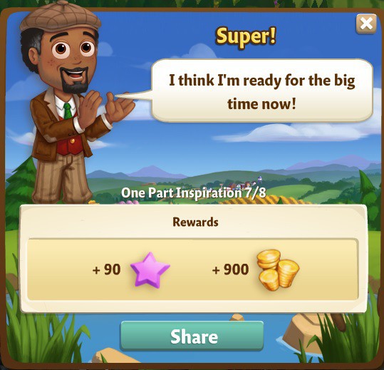 farmville 2 one part inspiration: purple power rewards, bonus