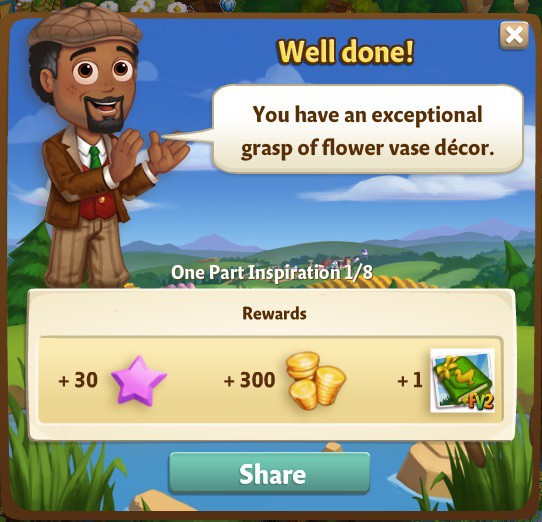 farmville 2 one part inspiration: when to duck rewards, bonus