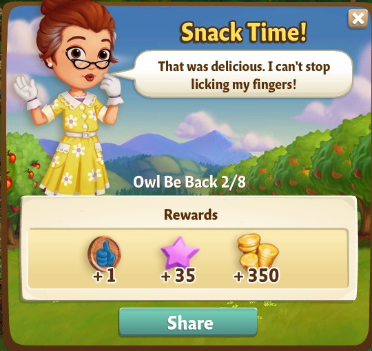 farmville 2 owl be back: parliament is in session rewards, bonus
