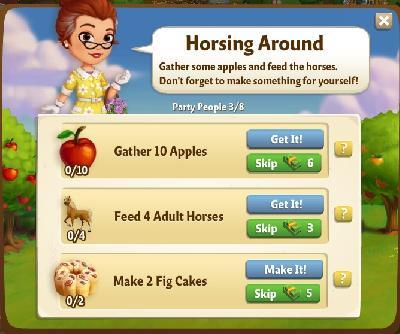 farmville 2 party people: horsing around rewards, bonus