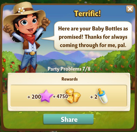 farmville 2 party problems: just peachy rewards, bonus