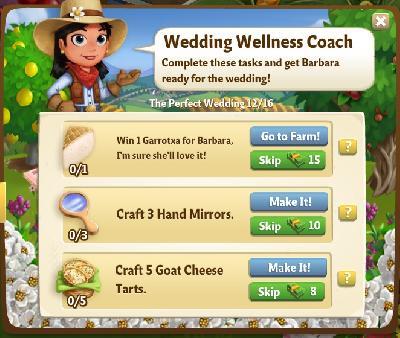 farmville 2 the perfct wedding: wedding wellness coach rewards, bonus