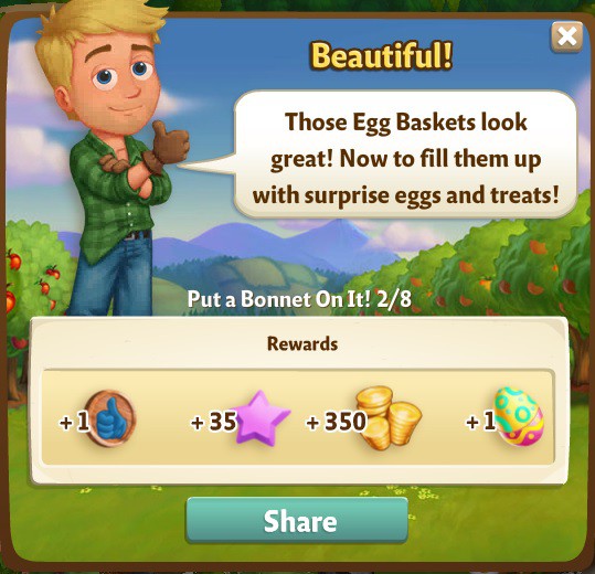 farmville 2 put a bonnet on it: basket case rewards, bonus