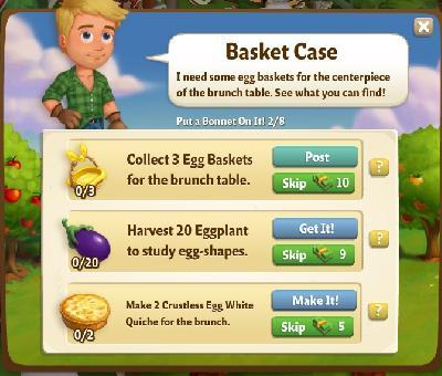 farmville 2 put a bonnet on it: basket case rewards, bonus
