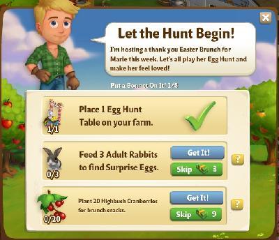 farmville 2 put a bonnet on it: let the hunt begin rewards, bonus