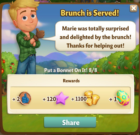 farmville 2 put a bonnet on it: naturally red eggs rewards, bonus