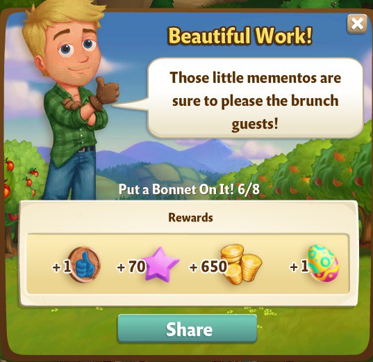 farmville 2 put a bonnet on it: party favors rewards, bonus