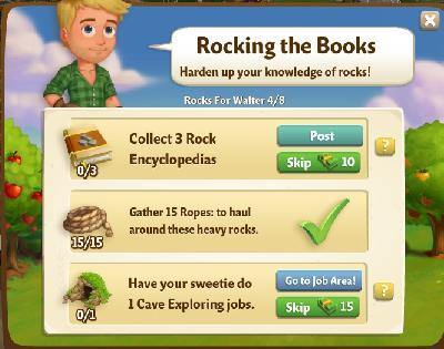 farmville 2 rocks for walter: rocking the books rewards, bonus