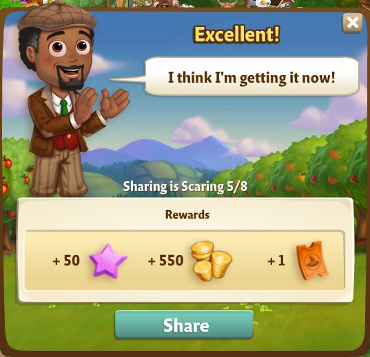 farmville 2 sharing is scaring: treat it up rewards, bonus