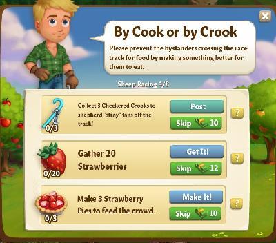 farmville 2 sheep racing: by cook or by crook rewards, bonus