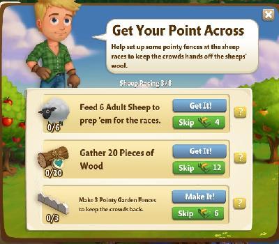 farmville 2 sheep racing: get your point across rewards, bonus