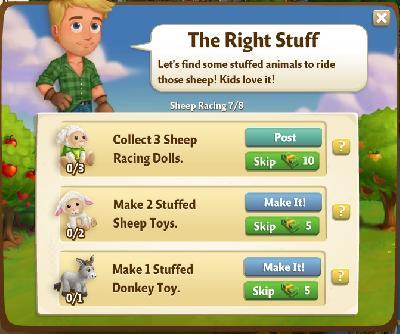 farmville 2 sheep racing: the right stuff rewards, bonus