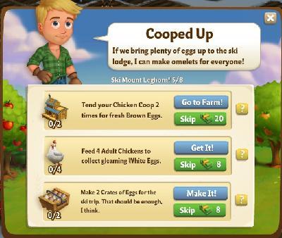 farmville 2 ski mount leghorn: eggcellent rewards, bonus