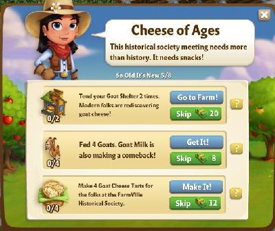 farmville 2 so old it's new: cheese of ages rewards, bonus
