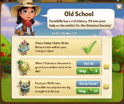 farmville 2 so old it's new: old school rewards, bonus