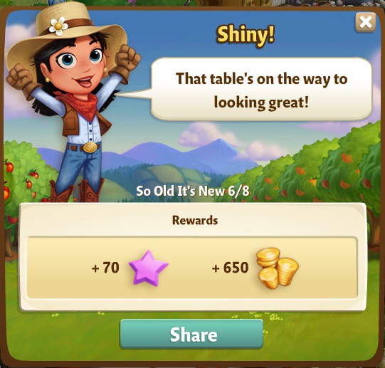 farmville 2 so old it's new: table that matter rewards, bonus