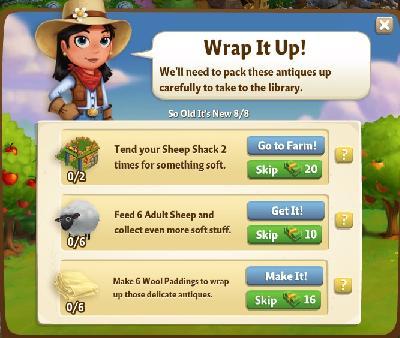 farmville 2 so old it's new: wrap it up rewards, bonus