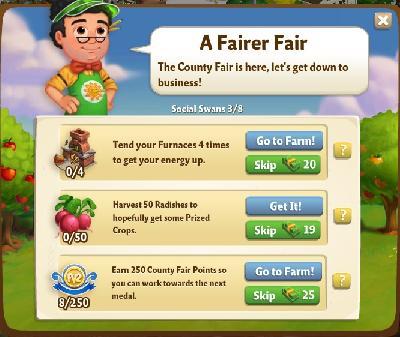 farmville 2 social swans: a fairer fair rewards, bonus