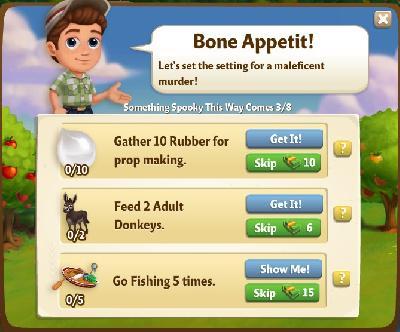 farmville 2 something spooky this way comes: bone appetit rewards, bonus
