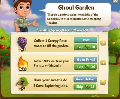 farmville 2 something spooky this way comes: ghoul garden rewards, bonus