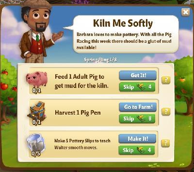 farmville 2 spring fling: kiln me softly rewards, bonus
