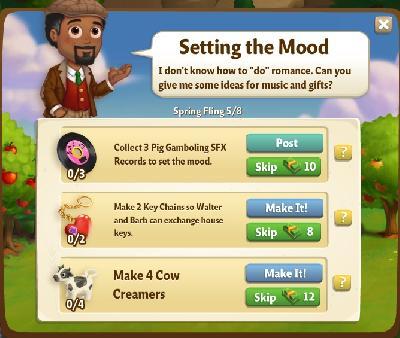 farmville 2 spring fling: setting the mood rewards, bonus