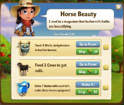 farmville 2 star steeds: horse beauty part 5 of 8 rewards, bonus