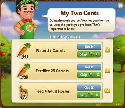 farmville 2 start making cents: my two cents rewards, bonus