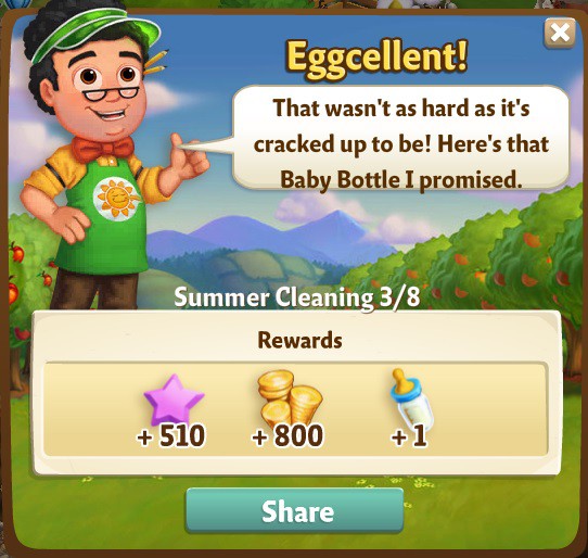 farmville 2 summer cleaning: around the cluck rewards, bonus