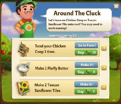 farmville 2 summer cleaning: around the cluck rewards, bonus