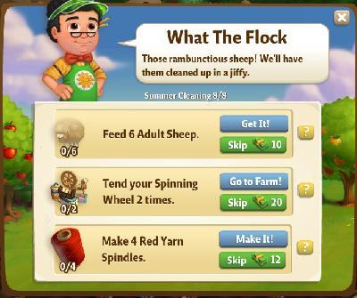 farmville 2 summer cleaning: what the flock rewards, bonus