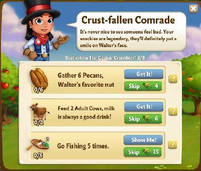 farmville 2 thats how the cookie crumbles: crust-fallen comrade rewards, bonus