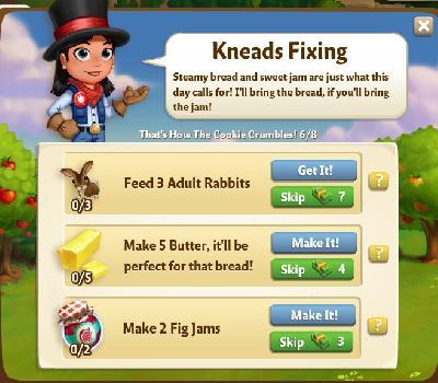 farmville 2 thats how the cookie crumbles: kneads fixing rewards, bonus