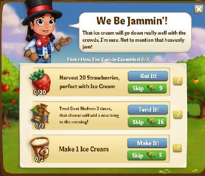 farmville 2 thats how the cookie crumbles: we be jammin rewards, bonus