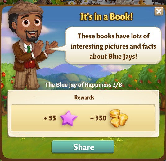 farmville 2 the blue jay of happiness: take a look rewards, bonus