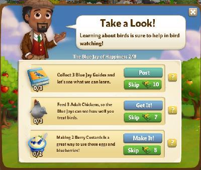 farmville 2 the blue jay of happiness: take a look rewards, bonus