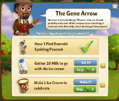farmville 2 the camp appaloosa archery contest: the gene arrow rewards, bonus