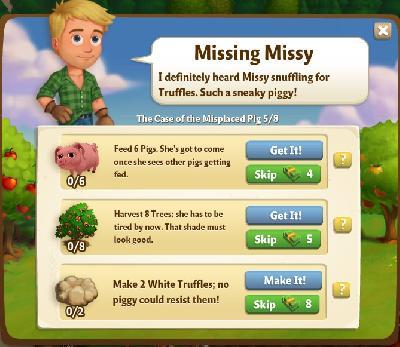 farmville 2 the case of the misplaced: missing missy rewards, bonus