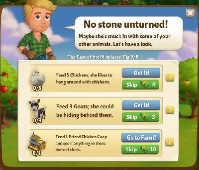 farmville 2 the case of the misplaced: no stone unturned rewards, bonus