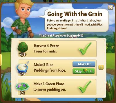 farmville 2 the great appaloosa logjam: going with the grain rewards, bonus