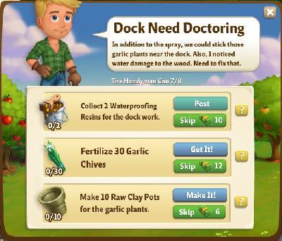 farmville 2 the handyman can: dock need doctoring rewards, bonus