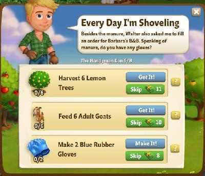 farmville 2 the handyman can: every day i'm shoveling rewards, bonus