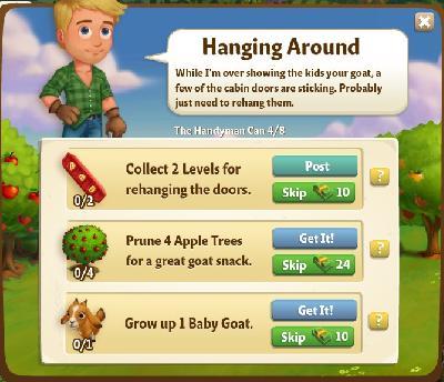 farmville 2 the handyman can: hanging around rewards, bonus